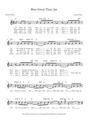 How Great Thou Art Sheet Music: A Delve into the Enigma of Music Notation