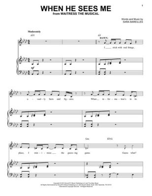 When He Sees Me Waitress Sheet Music: A Journey Through Multiple Perspectives